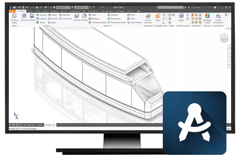 CAD-Möbelkonstruktion